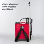 Pulverizador Manual Costal Branco Bpc20m 20l Pistão Metálico 4 Bicos - Imagem 3
